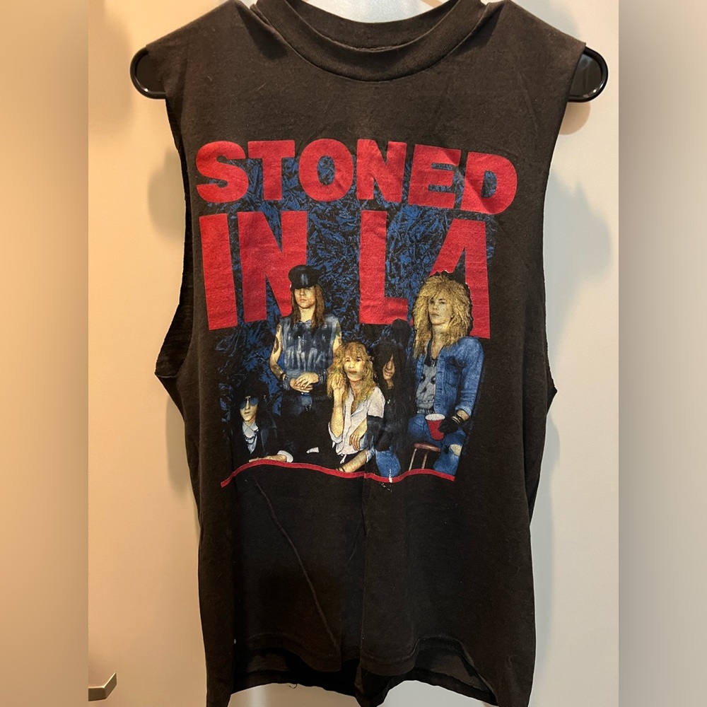RARE Original 1989 Guns n’ Roses Stoned in LA Vintage T Shirt